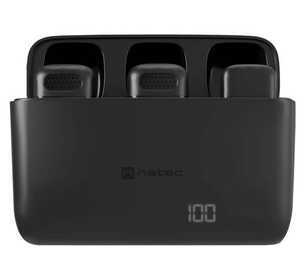 Natec Hopper mikrofon bezprzewodowy krawatowy USB-C 2szt. - 1370625 - zdjęcie 2